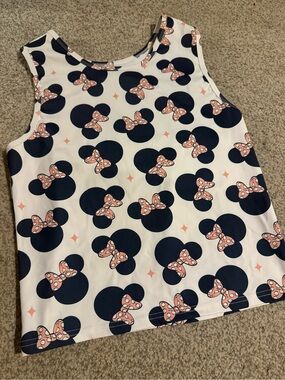 Women’s Sleeveless Minnie Print Tank Top